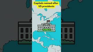 The Only 2 Capitals Named After USA Presidents! #geography #maps #usa