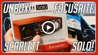 Unboxing the Focusrite Scarlett Solo 2nd Generation 2in 2out USB audio interface!