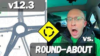 You Won’t Believe What Tesla’s FSD V12.3 Does in Roundabouts