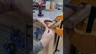 Overkill Woodcraft making a dowel using BORA clamps. #diy #tools #woodworking