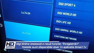 Digi Online testează o nouă funcție pe smart tv: "Înregistrări"