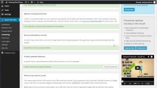 Sucuri Security: WordPress Security Plugin - Hardening Feature