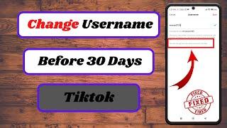 how to change tiktok username without waiting 30 days (2023)|change tiktok username before 30 days