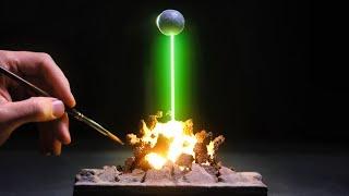 Realistic Death Star Super Laser | DIY Craft Diorama Build