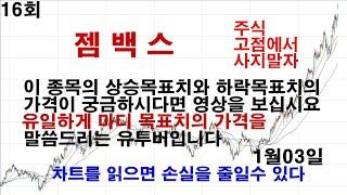 주식 고점에서 사지말자 1월3일 젬백스
