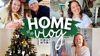 HOME VLOG!  curly hair routine ‍ Christmas markets, cosy winter day, decorations & gift ideas 