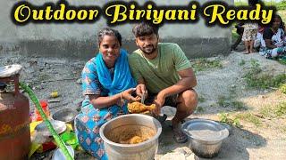  வீட்டுக்கு வெளில பிரியாணி சமைக்க போறோம்  | #vlog #cooking #biriyani | @ammuarasan