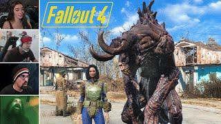 Streamers React to Fallout 4 Jumpscares/Funny Moments (Horror)