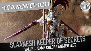 Stammtisch: Vallejo Game Color: Langzeittest und Ergebnis / painting Slaanesh Keeper of Secrets