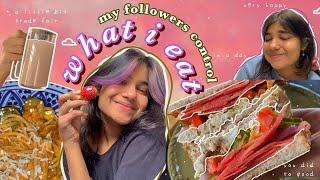 my instagram followers control what i eat in a day *you'll did so good, i am so happy*