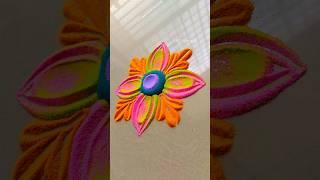 Easy and simple Rangoli design || Diwali Rangoli #rangoli #rangolishorts