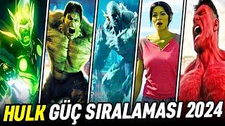 Hulk Güç Sıralaması 2024 | Marvel Sinematik Evreni En Güçlü 10 MCU Hulk Sıralaması