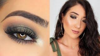 OLIVE GREEN SMOKEY EYE MAKEUP TUTORIAL