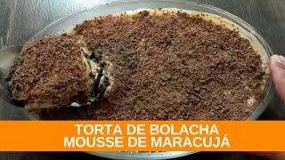 Receita Torta de Bolacha MOUSSE DE MARACUJÁ