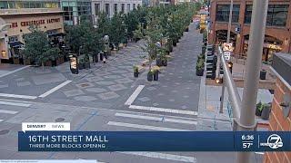 16th Street Mall reconstruction project opening 3 more blocks