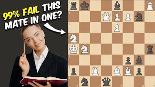 99% Of Chess Players Can't Solve Those 2 Checkmate In One Puzzle | Can You Do It?