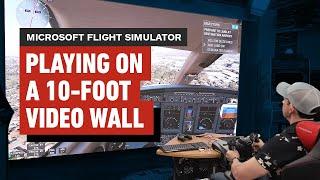 We Played Microsoft Flight Simulator on our 10-Foot Video Wall