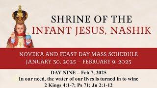 English Mass & Novena || Day_9 || 07 February 2025 || Infant Jesus Shrine Nashik || 6 pm ||