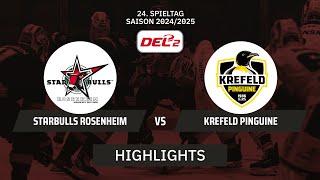 DEL2: Starbulls Rosenheim vs. Krefeld Pinguine I Highlights - 24. Spieltag | SDTV Eishockey