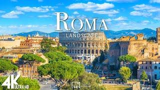 FLYING OVER ROMA, ITALY (4K UHD) - Relaxing Music Along With Beautiful Nature Videos - 4K Video HD