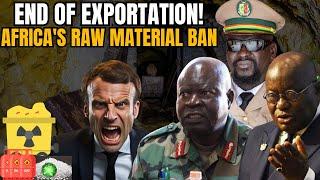 Very Shocking African Countries Banned The Export Of Raw Materials