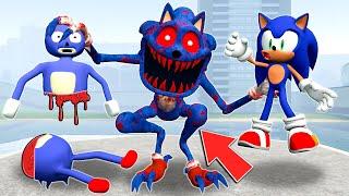 PLAYING AS SONIC.EXE vs ALL 3D SANIC CLONES MEMES in Garry's Mod!!