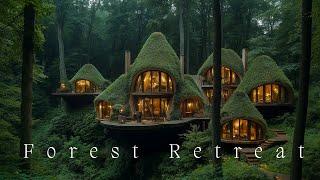 Forest Retreat - Deep Ethereal Ambient Music With Rain - Healing Meditation Soundscape