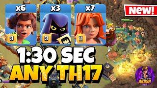 Epic Strategy! TH17 Root Rider Valkyrie Attack Strategy | Best TH17 Attack Strategy (Clash of Clans)