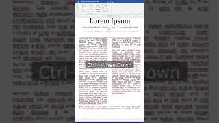 Column Layouts in Microsoft Word #shorts