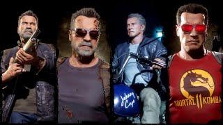 The Terminator - Intros & Victories - All Main Color Skins - Mortal Kombat 11