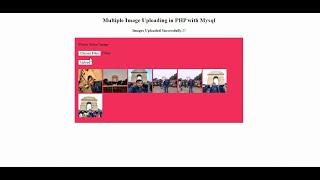 Multiple images uploading and display from database in PHP with Mysql