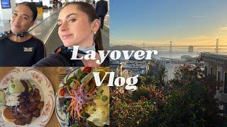 Last layover together , Going out in SFO, Massive haul || Flight Attendant Life