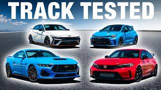 PERFORMANCE CAR CHALLENGE: Mustang GT vs. GR Corolla vs. Civic Type R vs. Elantra N