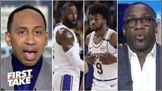 FIRST TAKE | Stephen A. reacts to LeBron can't carry Bronny in Lakers 118-114 lost to Suns