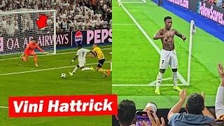 Real Madrid Fans Reactions to Vinicius Jr. Hattrick vs Dortmund