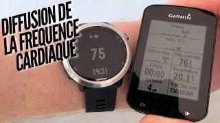 Garmin: Diffusion de la fréquence cardiaque optique