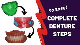 Complete Denture Steps #prosthodontics