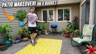 Extreme PATIO MAKEOVER For UNDER $250! Full DIY Tutorial | Container Gardening for Beginners