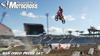 Jett Lawrence HUGE QUAD San Diego Supercross Press Day | "I felt like I was falling out of the sky!"