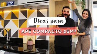 Como otimizar apartamentos compactos | Apê de 26m²