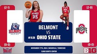 Belmont vs No. 12 Ohio State | NCAA Women's Basketball | 11.17.24