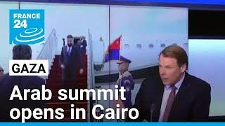 Arab summit on Gaza reconstruction opens in Cairo • FRANCE 24 English