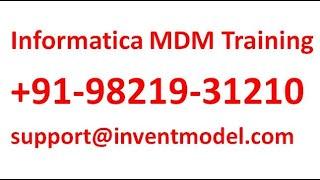 Informatica MDM landing and stage process | Informatica MDM Online Training | MDM Certification