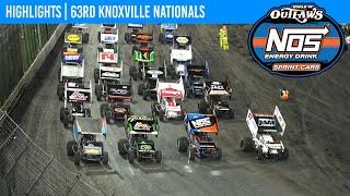 World of Outlaws NOS Energy Drink Sprint Cars | Knoxville Raceway | August 10, 2024 | HIGHLIGHTS