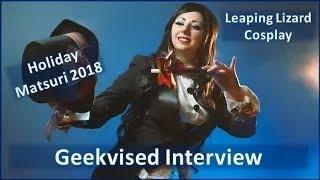 ️ Holiday Matsuri 2018 Snowman Zatanna Interview by Geekvised ️