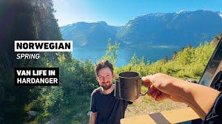Driving through the fjords of Norway - Hardanger spring road trip