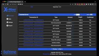 ScPrime Xa-Miner Dashboard Walkthrough