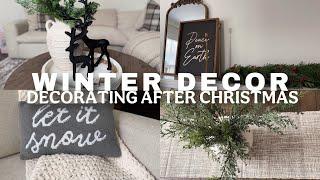 NEW WINTER DECORATE WITH ME / DECORATING AFTER CHRISTMAS / NEUTRAL WINTER DECOR IDEAS