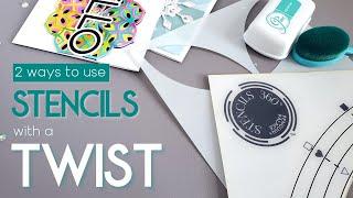 How to turn Stencils with (or without!) a tool!