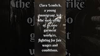 Labor Rights Pioneer #ClaraLemlich #LaborRights